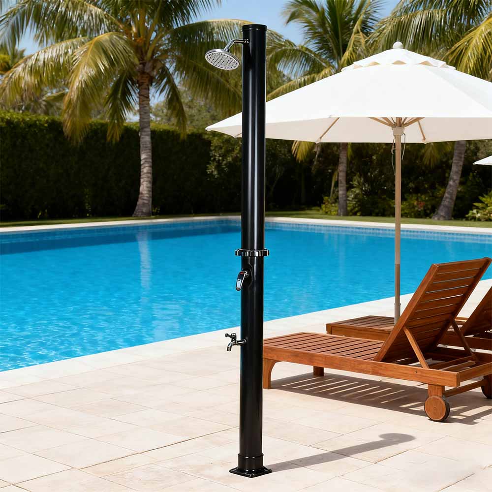 LY18L01 18L Outdoor Garden PVC Solar Shower Column with Base